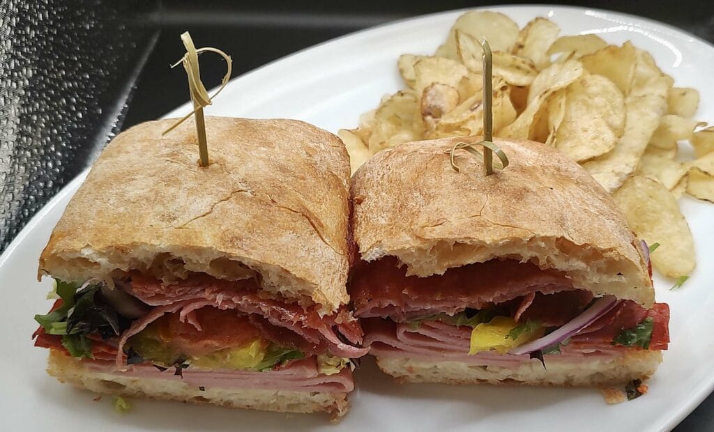 The best sandwich in Mt. Airy. Tony Pazzo ciabatta Italian sandwich